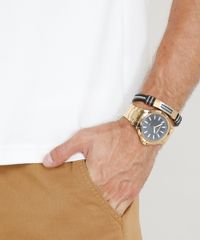 Kit-de-Relogio-Analogico-Mondaine-Masculino---Pulseira---83400GPMVDE2K1-Dourado-9474642-Dourado_2