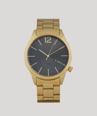 Kit-de-Relogio-Analogico-Lince-Feminino---Brinco---Colar---LRGJ079L-G2KX-Dourado-9474583-Dourado_3