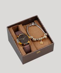 Kit-de-Relogio-Analogico-Mondaine-Feminino---Pulseira---53709LPMVDH1K-Marrom-9398393-Marrom_1