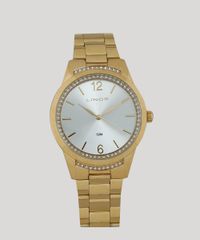 Kit-de-Relogio-Analogico-Lince-Feminino---Brinco---Colar---LRGJ075L-S2KX--Dourado-9474580-Dourado_3