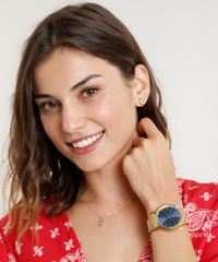 Kit-de-Relogio-Analogico-Lince-Feminino---Brinco---Colar---LRGJ075L-D2KX-Dourado-9474568-Dourado_2