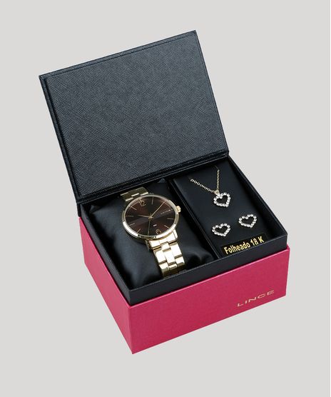 Kit-de-Relogio-Analogico-Lince-Feminino---Brinco---Colar---LRGJ074L-N2KX-Dourado-9474559-Dourado_1
