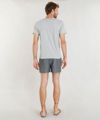 Pijama-Masculino-com-Camiseta-Manga-Curta---Samba-Cancao-Estampada-Cinza-Mescla-9395534-Cinza_Mescla_2