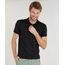 Polo-Masculina-Slim-Fit-Estampada-Mini-Print-Manga-Curta--Preta-9328896-Preto_1