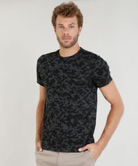 Camiseta-Masculina-Slim-Fit-Estampada-Manga-Curta-Gola-Careca-Cinza-Mescla-Escuro-9410894-Cinza_Mescla_Escuro_1