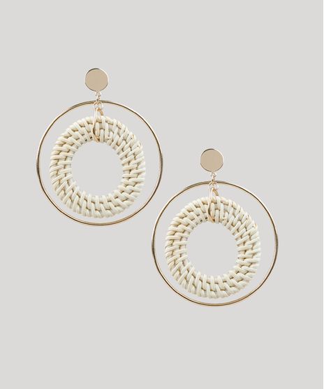 Brinco-Feminino-com-Argola-e-Palha-Dourado-9302570-Dourado_1