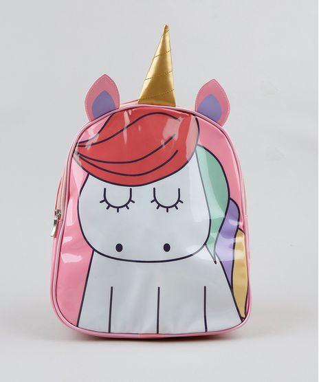 Mochila-Infantil-Unicornio-com-Orelha-e-Chifre-Rosa-9287035-Rosa_1