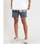 Short-Masculino-com-Estampa-de-Folhagem-e-Bolsos-Preto-9394444-Preto_1