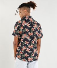 Camisa-Masculina-Estampada-Floral-Manga-Curta-Preta-9395736-Preto_2