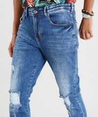 Calca-Jeans-Masculina-Carrot-com-Rasgos-Azul-Medio-9393697-Azul_Medio_2