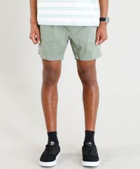 Short-de-Sarja-Masculino-com-Bolsos-e-Cordao-Verde-9403193-Verde_1