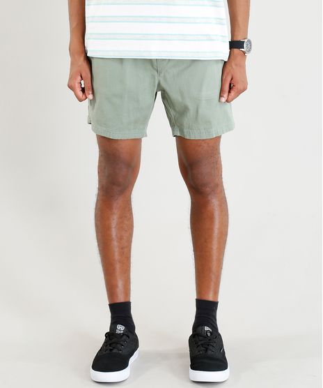 Short-de-Sarja-Masculino-com-Bolsos-e-Cordao-Verde-9403193-Verde_1