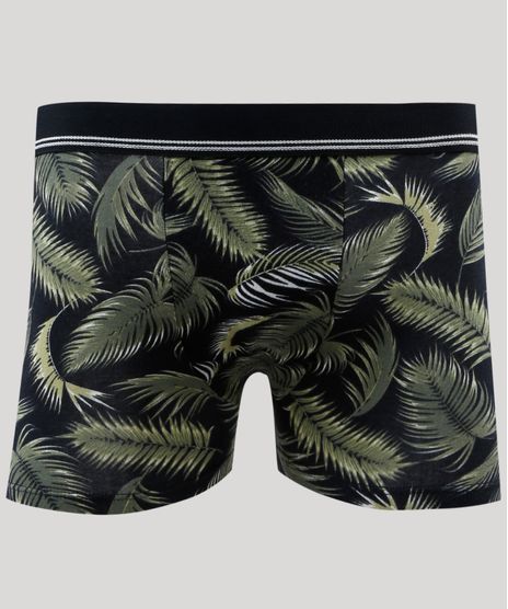 Cueca-Boxer-Masculina-Estampada-de-Folhagem-Preta-9232933-Preto_1