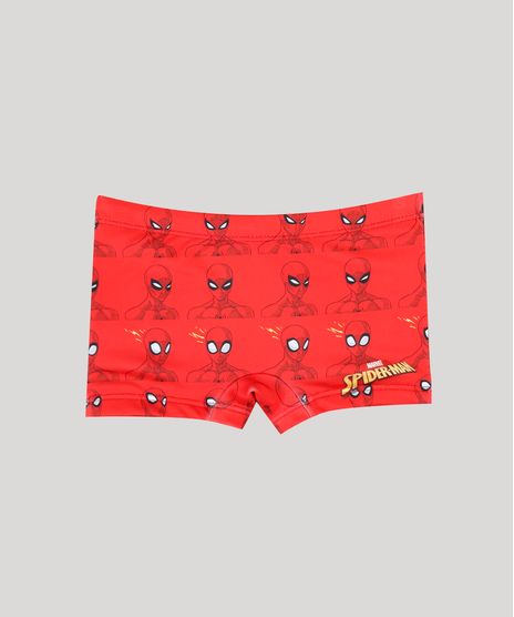 Sunga-Infantil-Boxer-Homem-Aranha-Estampada-Vermelha-9302389-Vermelho_1