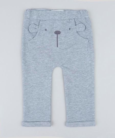 Calca-Infantil-Jogger-Urso-com-Bolso-Cinza-Mescla-9205074-Cinza_Mescla_1