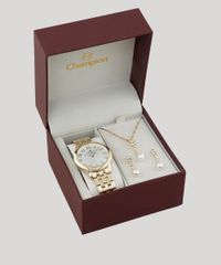 Kit-de-Relogio-Analogico-Champion-Feminino---Colar---Brinco---CN26162W-Dourado-9475350-Dourado_1