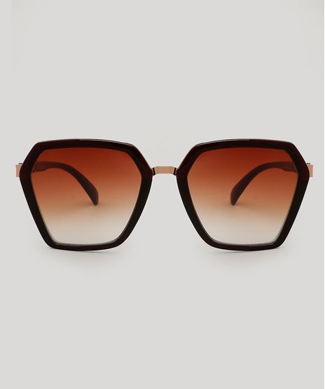 Oculos-de-Sol-Geometrico-Feminino-Marrom-9479718-Marrom_1