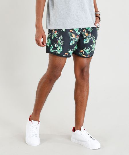 Short-Masculino-Dupla-Face-Estampado-de-Passaros-com-Bolsos-Preto-9403642-Preto_1 Short-Masculino-Dupla-Face-Estampado-de-Passaros-com-Bolsos-Preto-9403642-Preto_1