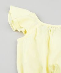 Macaquinho-Infantil-em-Linho-com-Cinto-Trancado-Amarelo-Claro-9174598-Amarelo_Claro_5