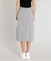 Saia-Feminina-Midi-Estampada-de-Poa-com-Fendas-Branca-9247472-Branco_2
