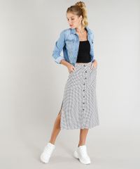 Saia-Feminina-Midi-Estampada-de-Poa-com-Fendas-Branca-9247472-Branco_3