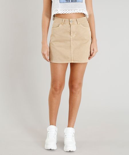 Saia-de-Sarja-Feminina-Curta-Kaki-9372313-Kaki_1 Saia-de-Sarja-Feminina-Curta-Kaki-9372313-Kaki_1