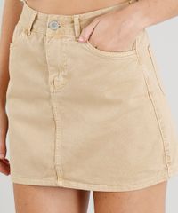 Saia-de-Sarja-Feminina-Curta-Kaki-9372313-Kaki_4