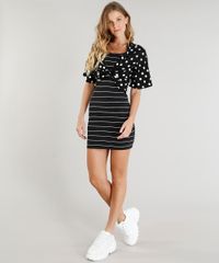 Vestido-Feminino-Basico-Curto-Listrado-Alca-Media-Decote-Redondo-Preto-9388010-Preto_3