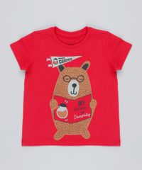 Camiseta-Infantil-Urso-Manga-Curta-Gola-Careca-Vermelha-9426396-Vermelho_1