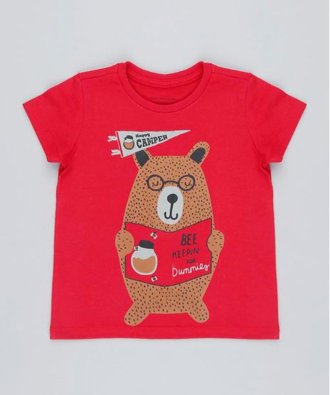 Camiseta-Infantil-Urso-Manga-Curta-Gola-Careca-Vermelha-9426396-Vermelho_1