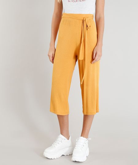 Calca-Pantacourt-Feminina-Canelada-com-Faixa-de-Amarrar-Mostarda-9439860-Mostarda_1 Calca-Pantacourt-Feminina-Canelada-com-Faixa-de-Amarrar-Mostarda-9439860-Mostarda_1