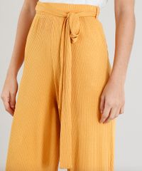 Calca-Pantacourt-Feminina-Canelada-com-Faixa-de-Amarrar-Mostarda-9439860-Mostarda_4
