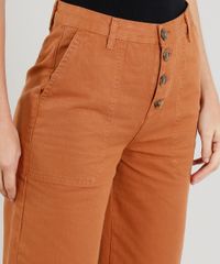 Calca-Pantacourt-de-Sarja-Feminina-com-Botoes-Caramelo-9453688-Caramelo_4 Calca-Pantacourt-de-Sarja-Feminina-com-Botoes-Caramelo-9453688-Caramelo_4