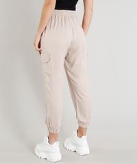 Calca-Feminina-Cargo-Jogger-com-Elastico-na-Barra-Kaki-9394738-Kaki_2