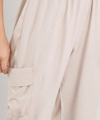 Calca-Feminina-Cargo-Jogger-com-Elastico-na-Barra-Kaki-9394738-Kaki_4