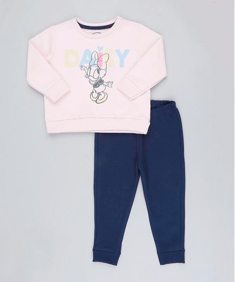 Conjunto-Infantil-Margarida-de-Blusao-Manga-Longa-Rose---Calca-em-Moletom-Azul-Marinho-9419580-Azul_Marinho_1