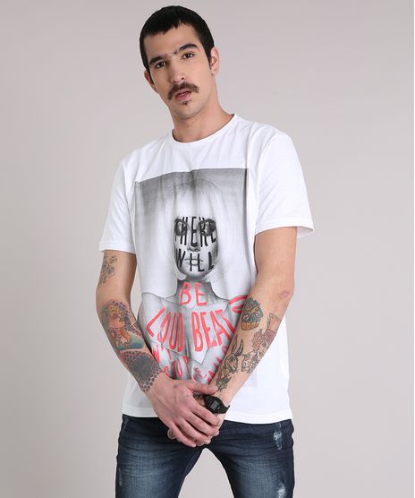Camiseta-Masculina--There-Will-Be-Loud-Beat--Manga-Curta-Gola-Careca-Off-White-9158950-Off_White_1