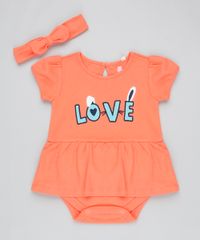Body-Saia-Infantil-com-Bordado--Love--Manga-Curta---Faixa-de-Cabelo-com-Laco-Laranja-9205029-Laranja_1