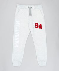 Calca-Infantil-em-Moletom--Manhattan--Cinza-Mescla-Claro-9416587-Cinza_Mescla_Claro_1