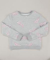 Blusao-Infantil-Barbie-em-Moletom-Decote-Careca-Cinza-Mescla-9410408-Cinza_Mescla_1