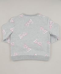 Blusao-Infantil-Barbie-em-Moletom-Decote-Careca-Cinza-Mescla-9410408-Cinza_Mescla_2