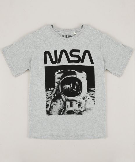 Camiseta-Infantil-Astronauta-Manga-Curta-Gola-Careca-Cinza-Mescla-9427587-Cinza_Mescla_1