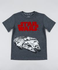 Camiseta-Infantil-Millennium-Falcon-Star-Wars-Manga-Curta-Gola-Careca-Cinza-Mescla-Escuro-9238380-Cinza_Mescla_Escuro_1 Camiseta-Infantil-Millennium-Falcon-Star-Wars-Manga-Curta-Gola-Careca-Cinza-Mescla-Escuro-9238380-Cinza_Mescla_Escuro_1