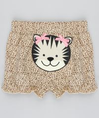 Short-Infantil-Onca-Estampado-Animal-Print-com-Babado-Bege-9188409-Bege_1