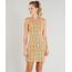 Vestido-Feminino-Curto-Xadrez-com-Bolso-Alca-Media-Mostarda-9436137-Mostarda_1