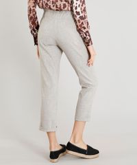 Calca-Clochard-Feminina-Estampada-com-Faixa-de-Amarrar-Kaki-9365120-Kaki_2