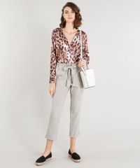 Calca-Clochard-Feminina-Estampada-com-Faixa-de-Amarrar-Kaki-9365120-Kaki_3