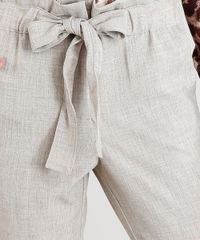 Calca-Clochard-Feminina-Estampada-com-Faixa-de-Amarrar-Kaki-9365120-Kaki_4