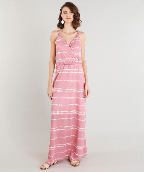 Vestido-Feminino-Longo-Estampado-Alca-Dupla-Decote-V-Rosa-9431868-Rosa_1