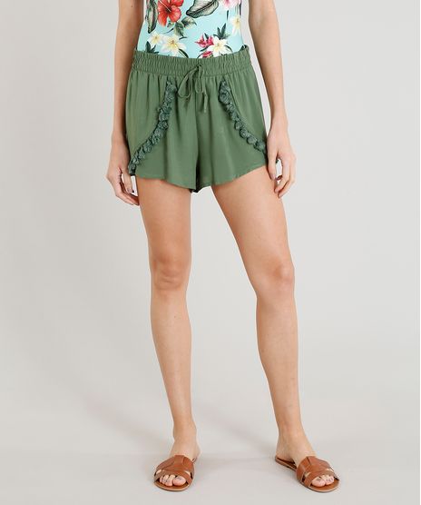 Short-Feminino-com-Tassel-Verde-Escuro-9311014-Verde_Escuro_1